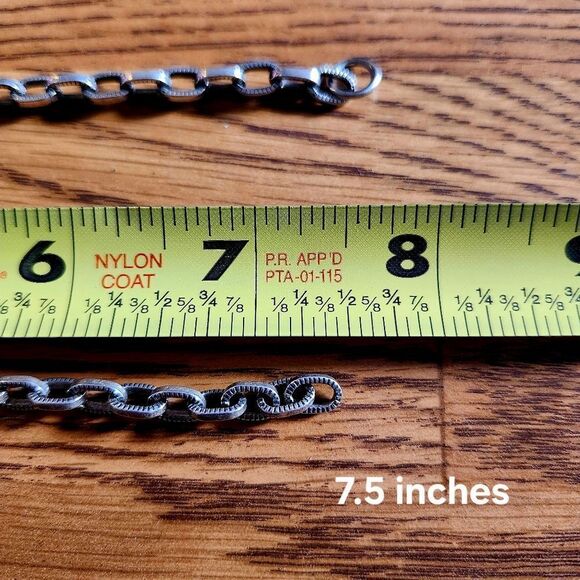 BRIGHTON 3 in 1 Silver Circle Choker Necklace/Bracelets VINTAGE INSPIRED! - Picture 10 of 13